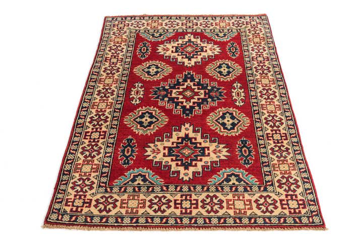 3' 5 x 4' 10 Hand Knotted Kazak Rug