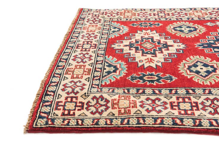 Detail image of 3' 5 x 4' 10 Hand Knotted Kazak Rug