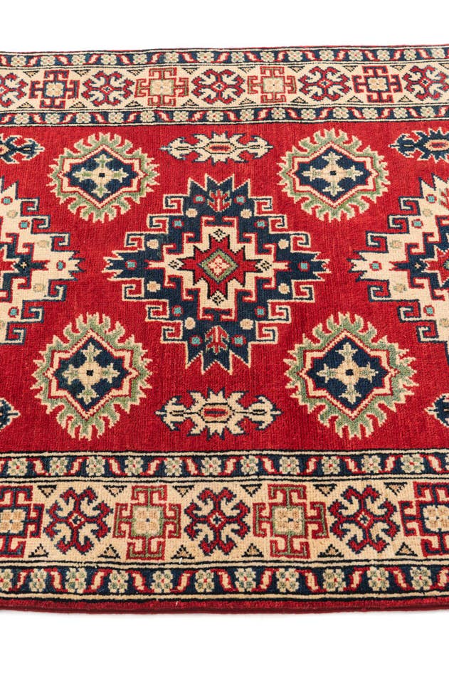Detail image of 3' 5 x 4' 10 Hand Knotted Kazak Rug