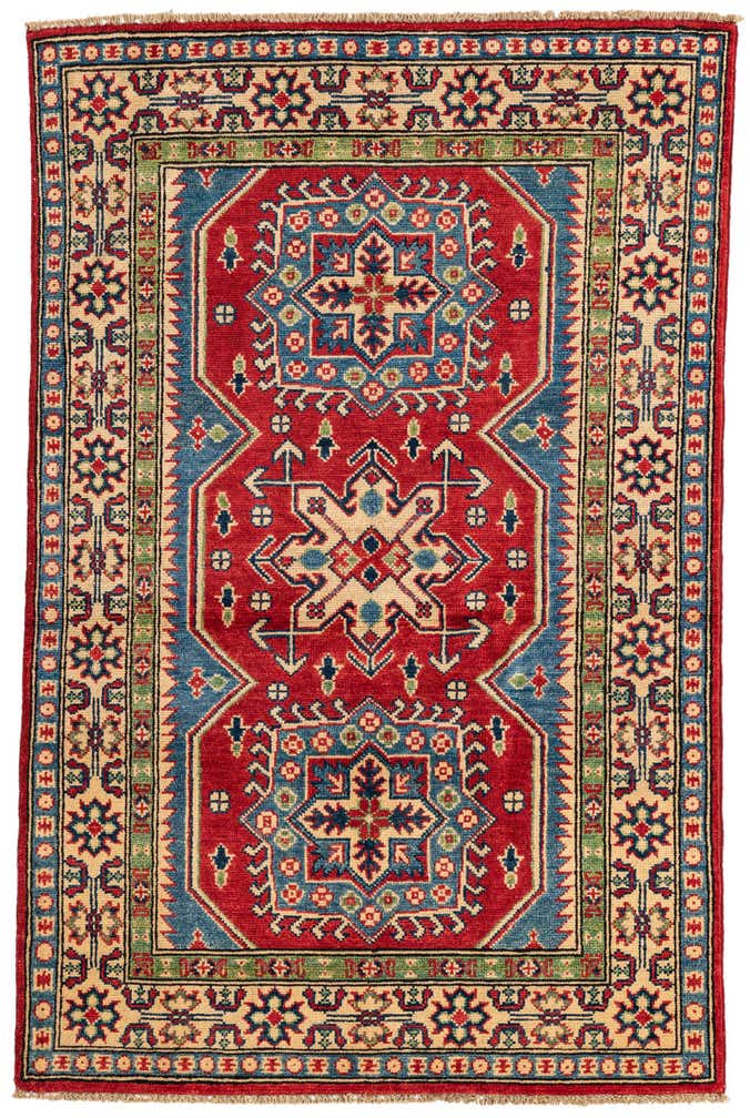 3' 3 x 5' 1 Hand Knotted Kazak Rug