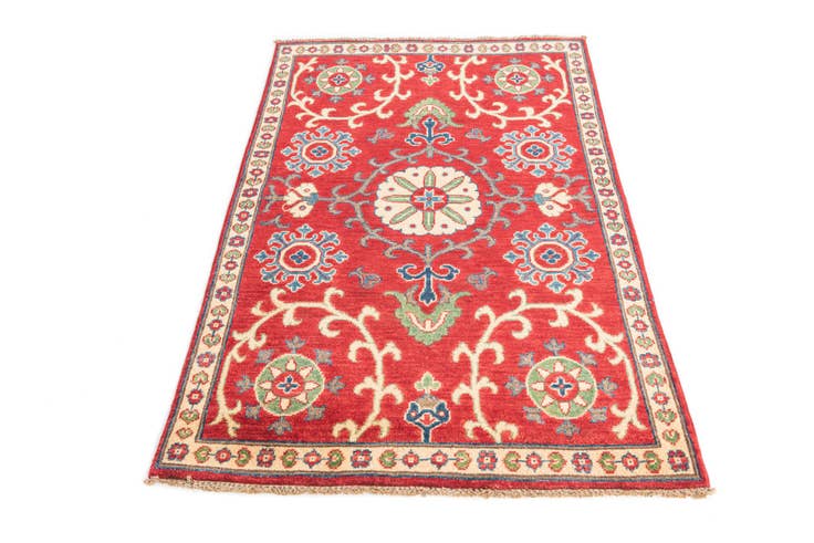 Detail image of 3' 4 x 5' 2 Hand Knotted Kazak Rug