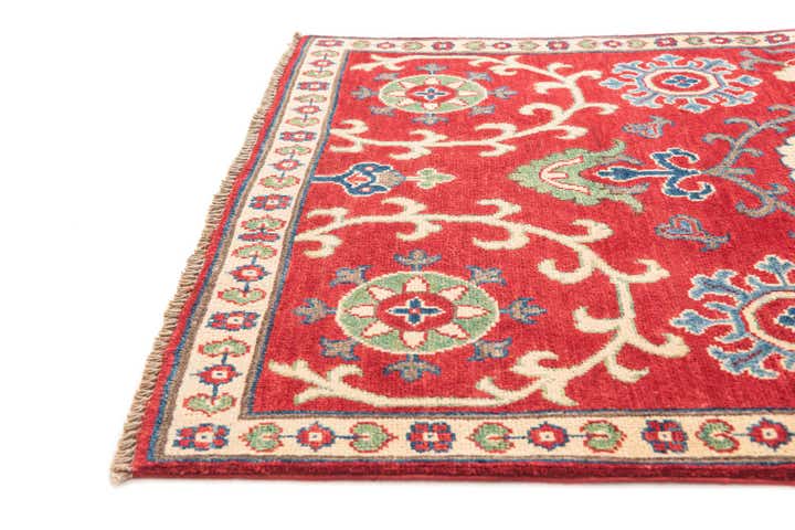 3' 4 x 5' 2 Hand Knotted Kazak Rug