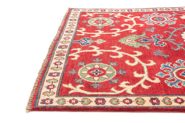 Detail image of 3' 4 x 5' 2 Hand Knotted Kazak Rug