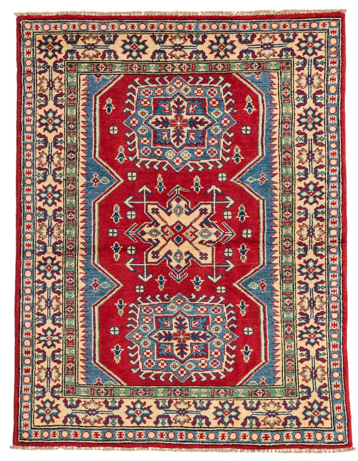 Detail image of 3' 3 x 5' 1 Hand Knotted Kazak Rug