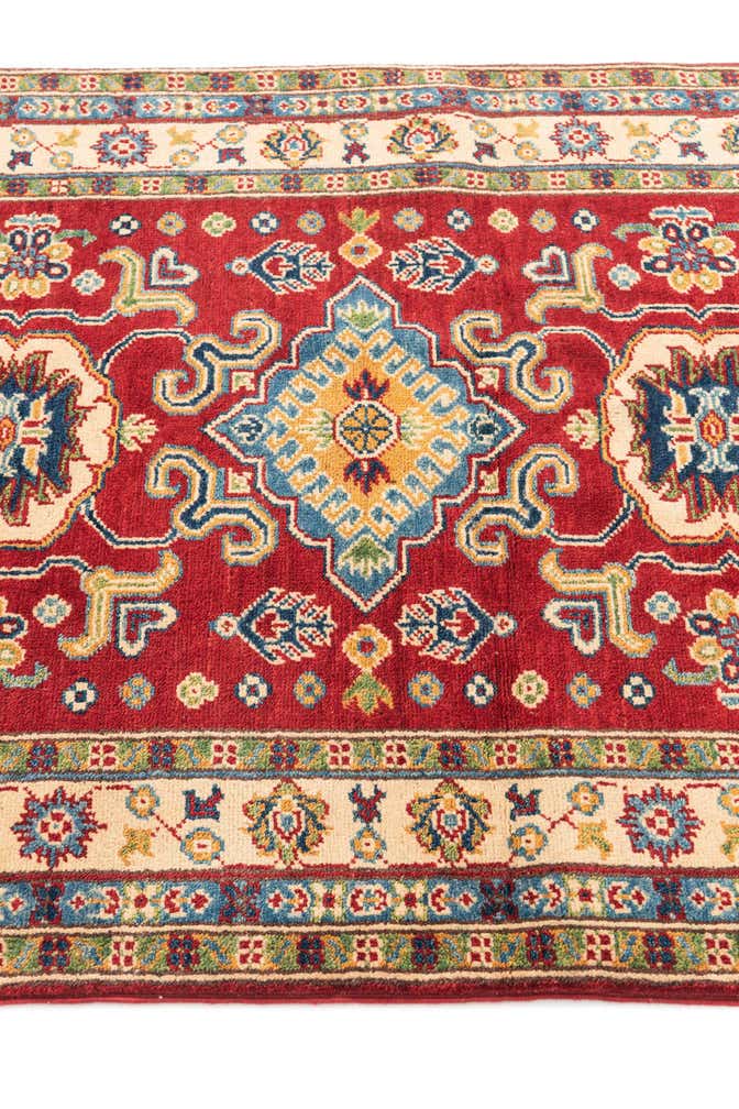 3' 5 x 4' 10 Hand Knotted Kazak Rug