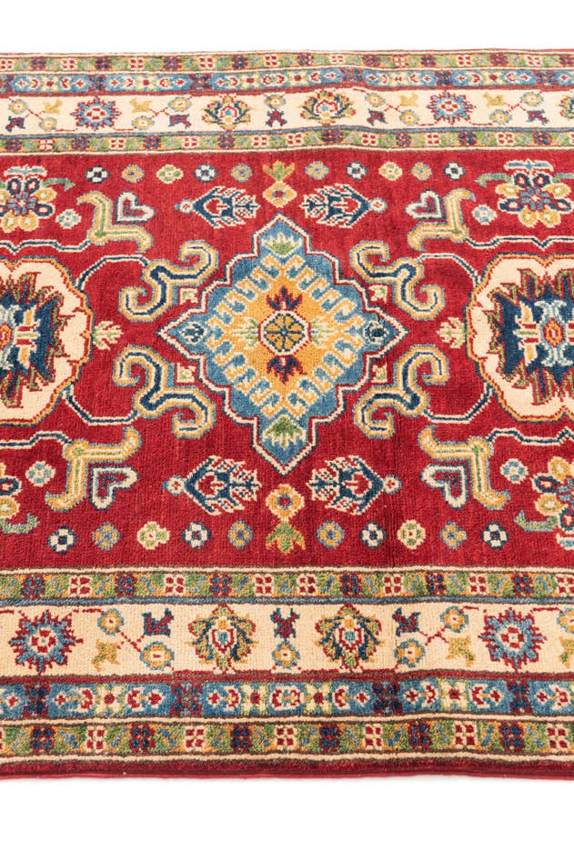 Detail image of 3' 5 x 4' 10 Hand Knotted Kazak Rug