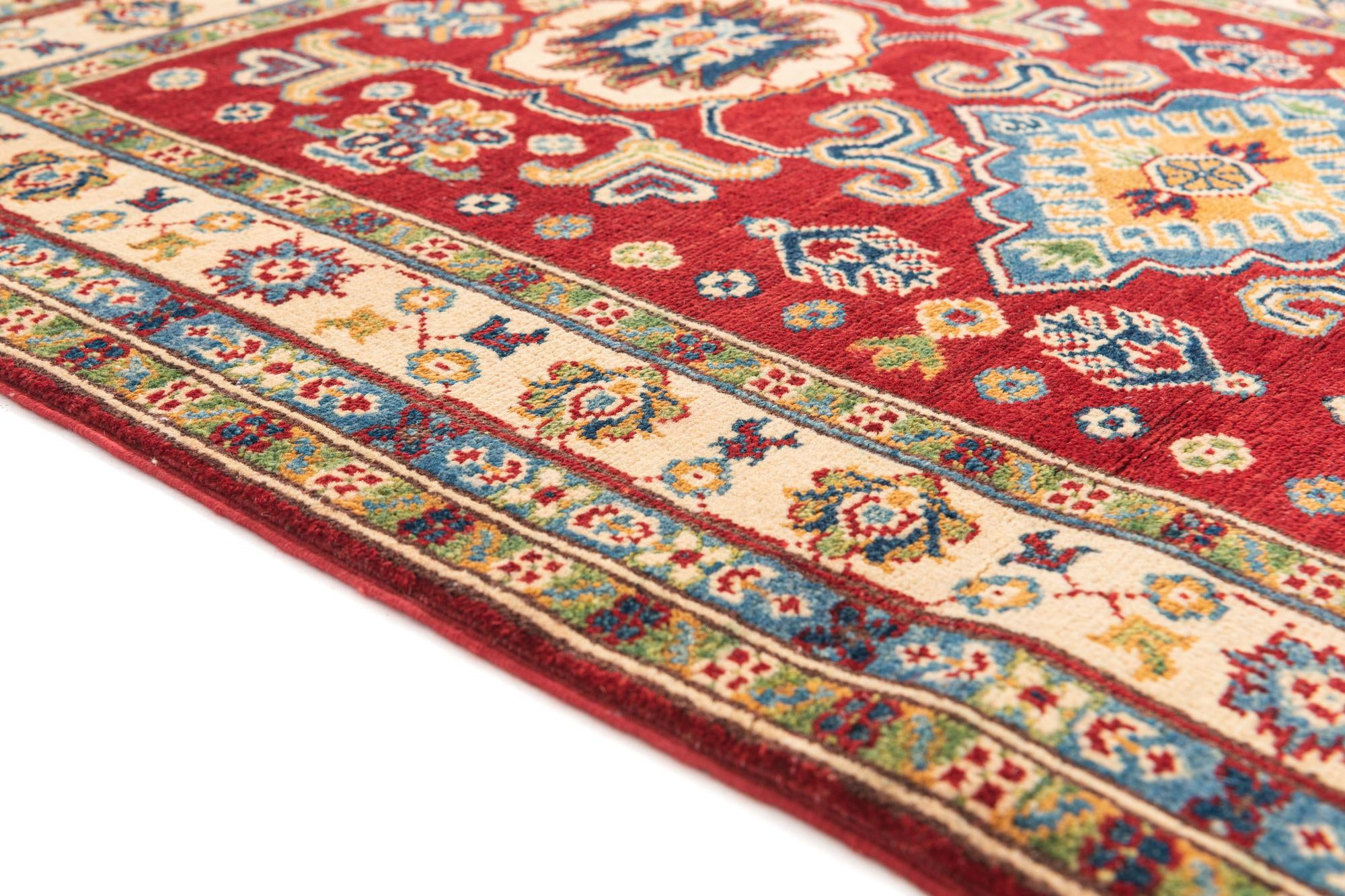 3' 5 x 4' 10 Hand Knotted Kazak Rug