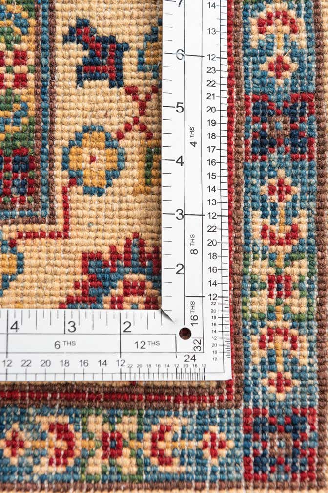 3' 5 x 4' 10 Hand Knotted Kazak Rug