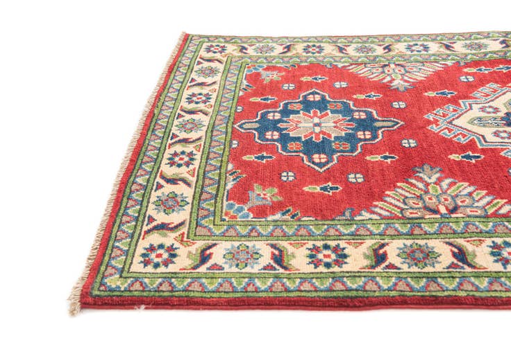 Detail image of 3' 2 x 5' Hand Knotted Kazak Rug