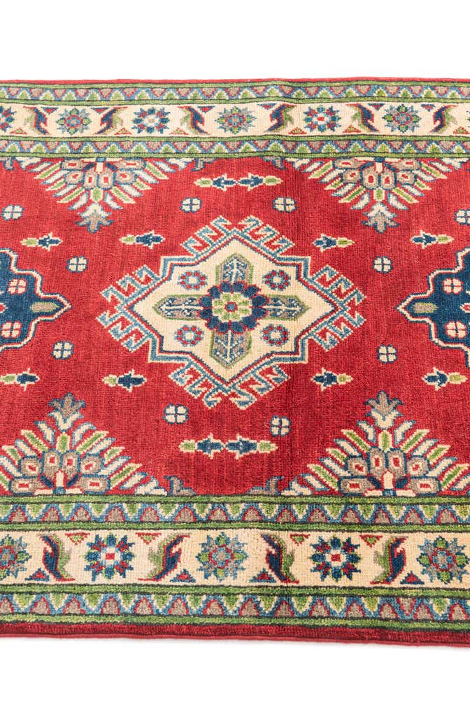 3' 2 x 5' Hand Knotted Kazak Rug