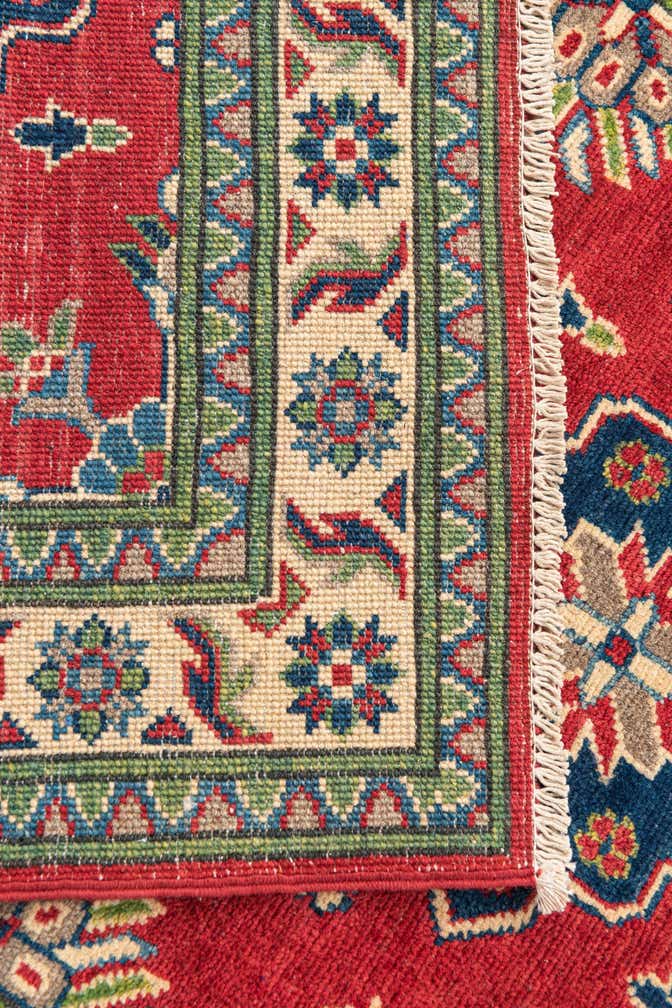 3' 2 x 5' Hand Knotted Kazak Rug