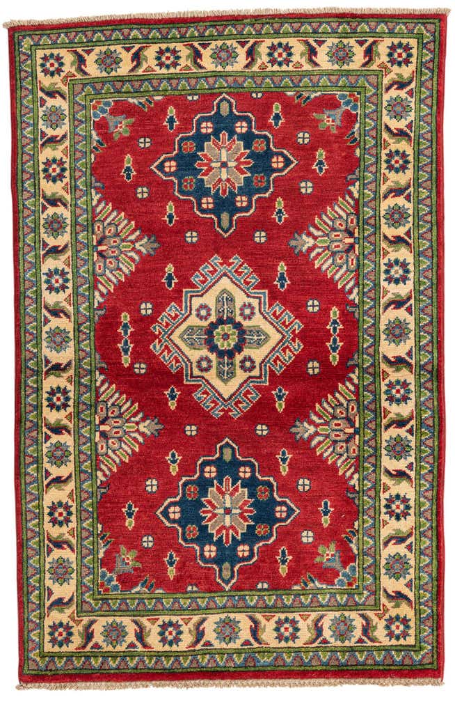 3' 2 x 5' Hand Knotted Kazak Rug