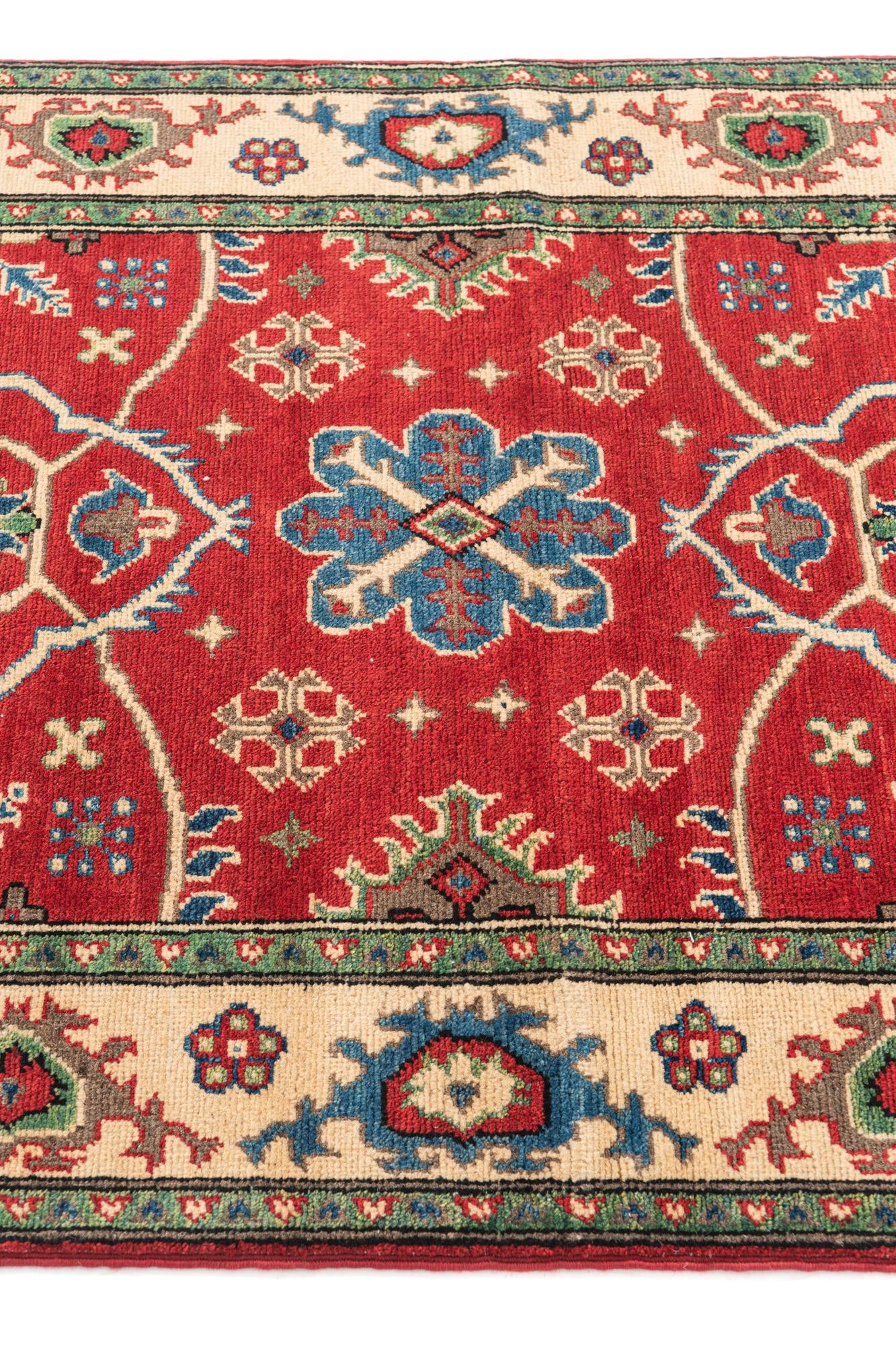 3' 3 x 5' Hand Knotted Kazak Rug