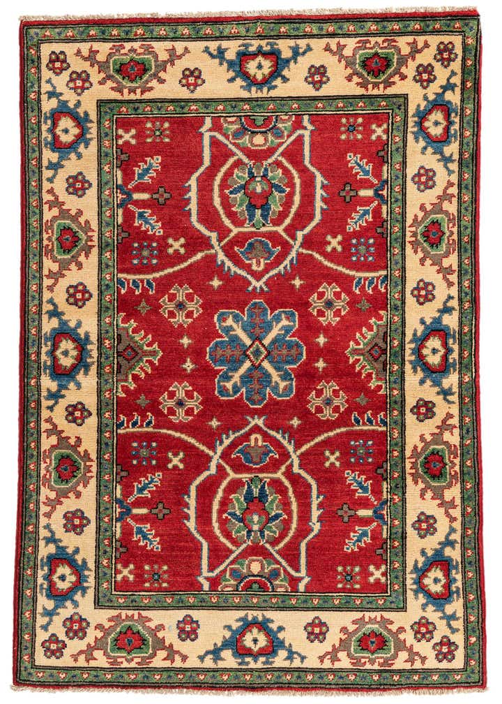 3' 3 x 5' Hand Knotted Kazak Rug