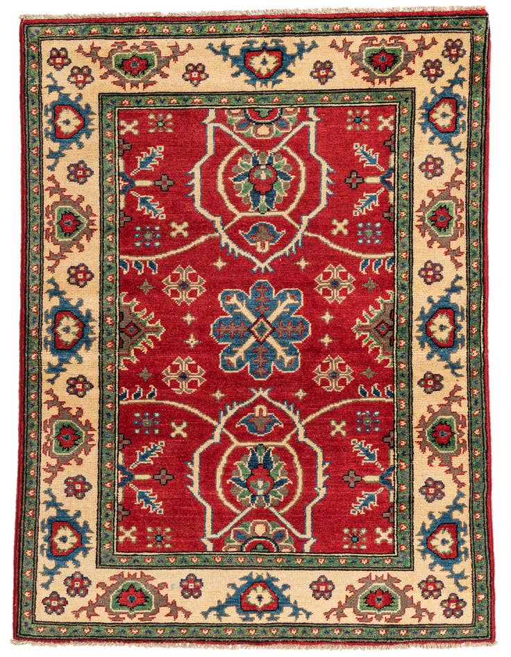 Detail image of 3' 3 x 5' Hand Knotted Kazak Rug