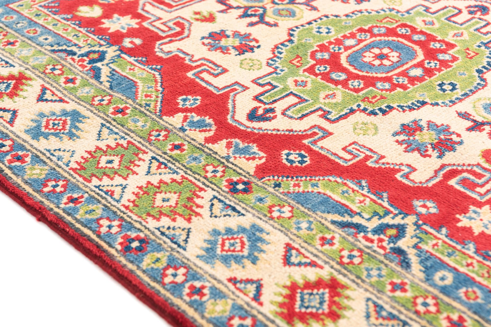 3' 3 x 4' 9 Hand Knotted Kazak Rug