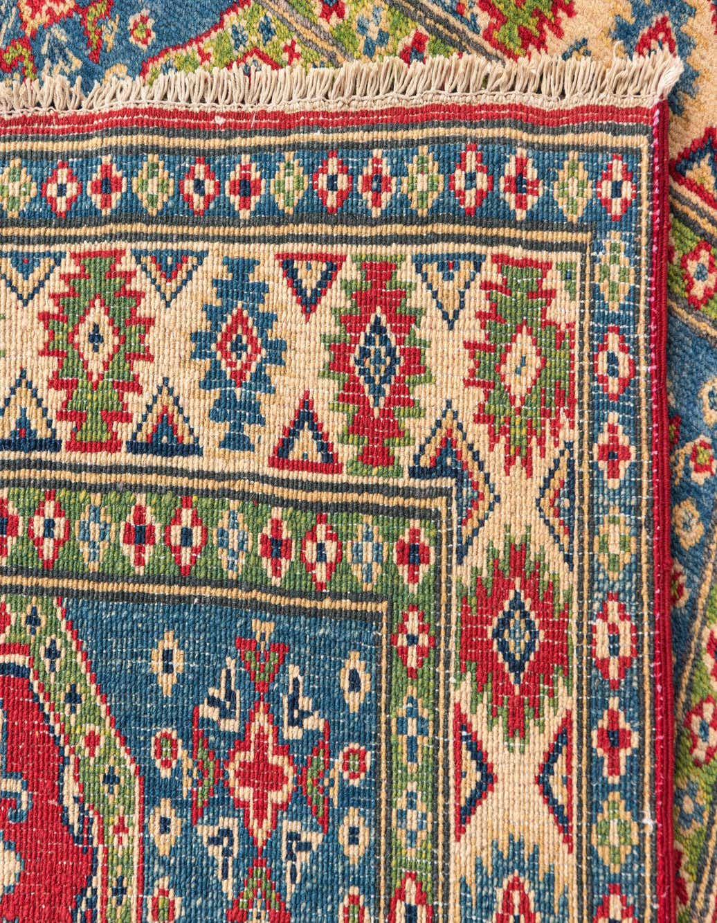 Detail image of 3' 3 x 4' 9  Hand Knotted Kazak Rug
