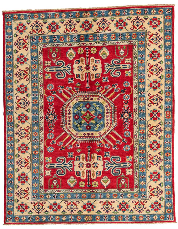 Detail image of 5' 7 x 8' Hand Knotted Kazak Rug