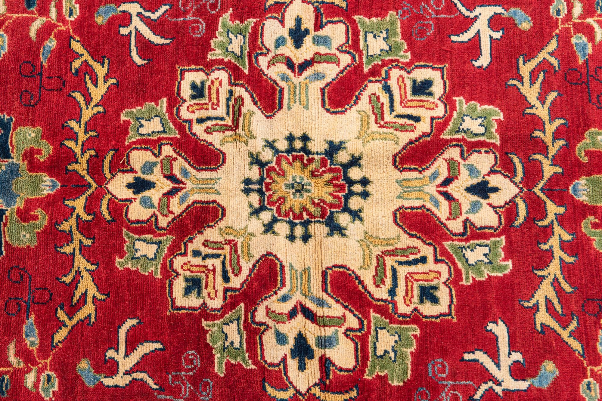 5' 7 x 8' 2 Hand Knotted Kazak Rug
