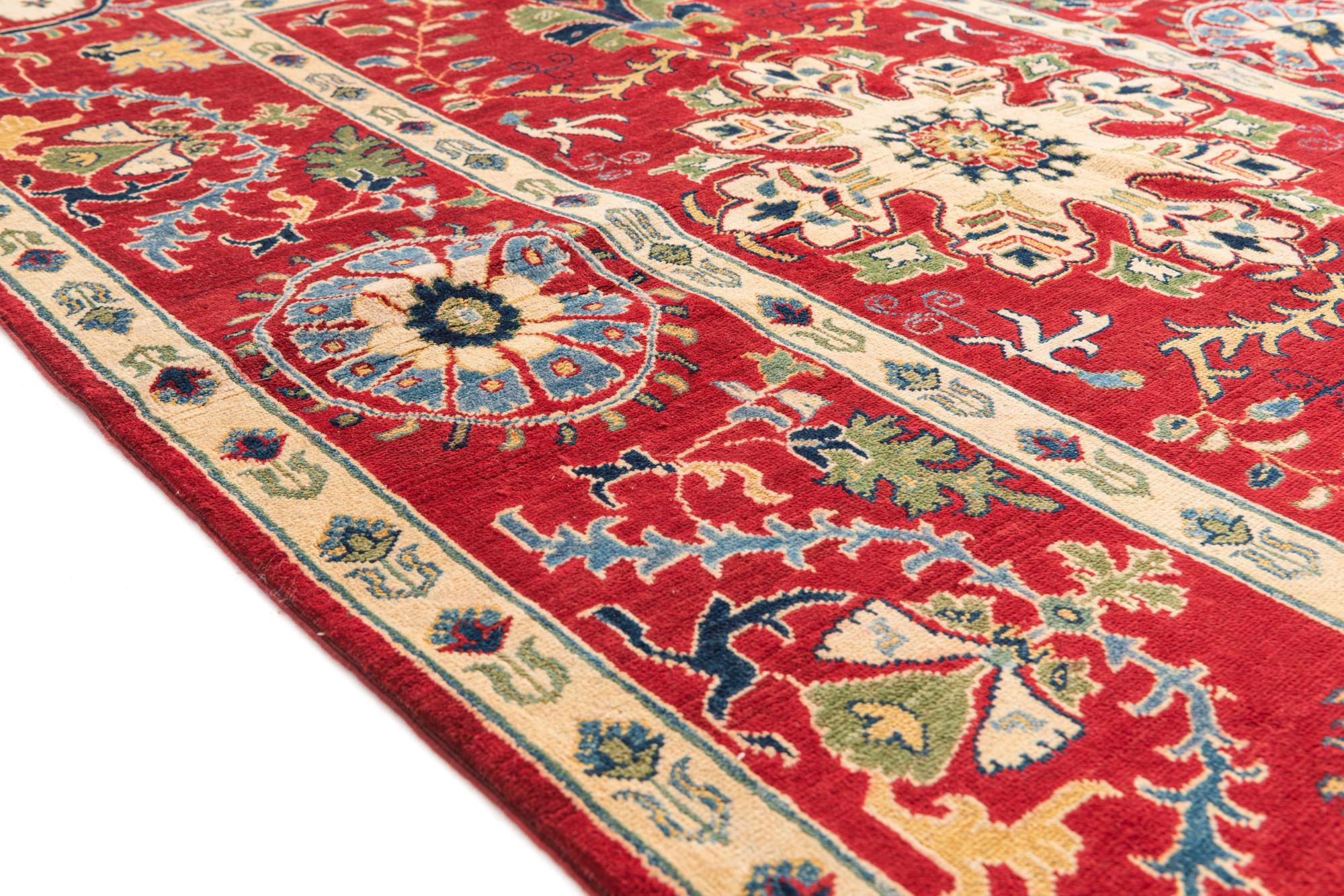 5' 7 x 8' 2 Hand Knotted Kazak Rug