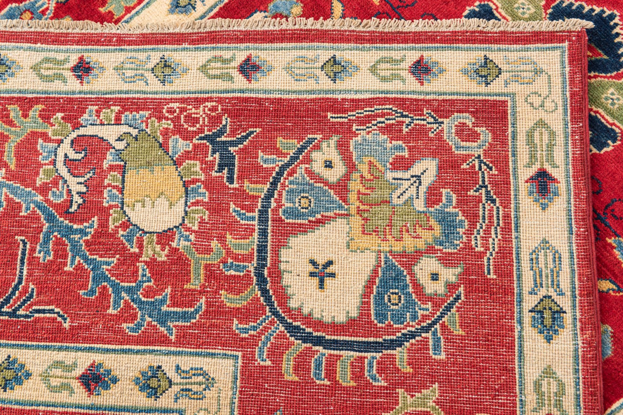 5' 7 x 8' 2 Hand Knotted Kazak Rug