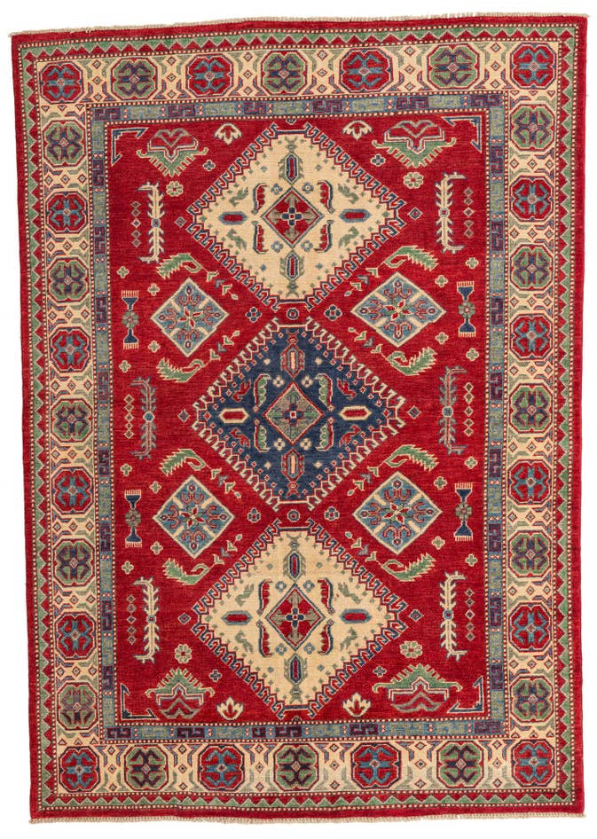 Detail image of 5' 6 x 7' 10 Hand Knotted Kazak Rug