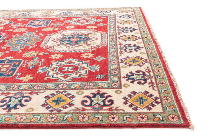 Detail image of 5' 9 x 8' Hand Knotted Kazak Rug