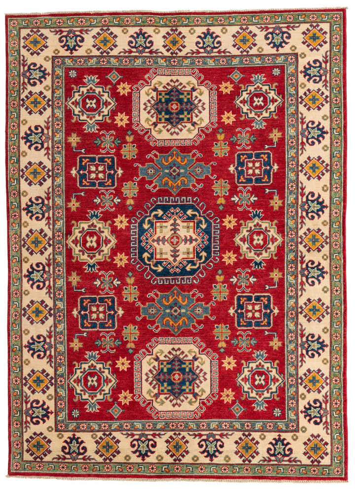 5' 9 x 8' Hand Knotted Kazak Rug