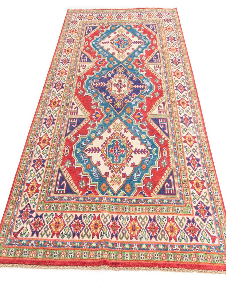 Detail image of 5' 7 x 8'  Hand Knotted Kazak Rug