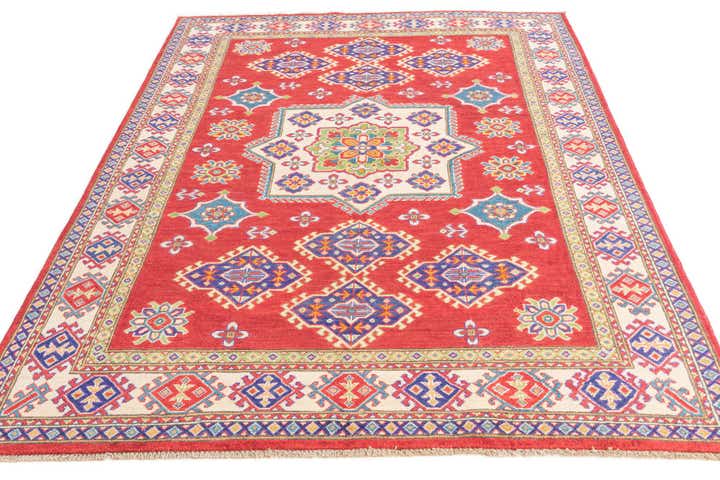 5' 6 x 7' 10 Hand Knotted Kazak Rug