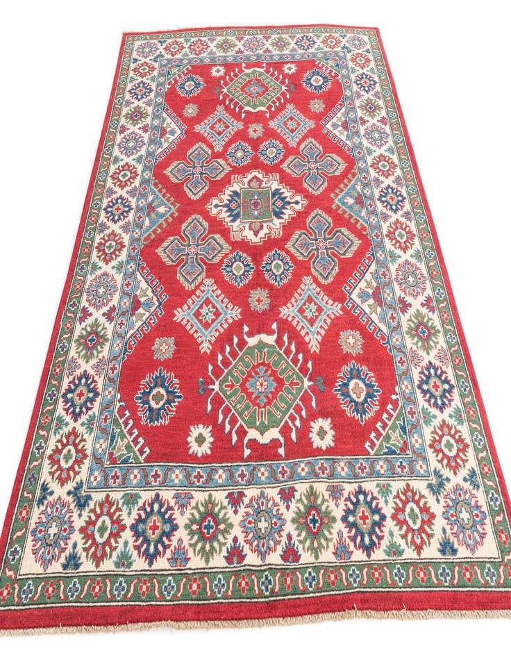 Detail image of 5' 6 x 8' Hand Knotted Kazak Rug