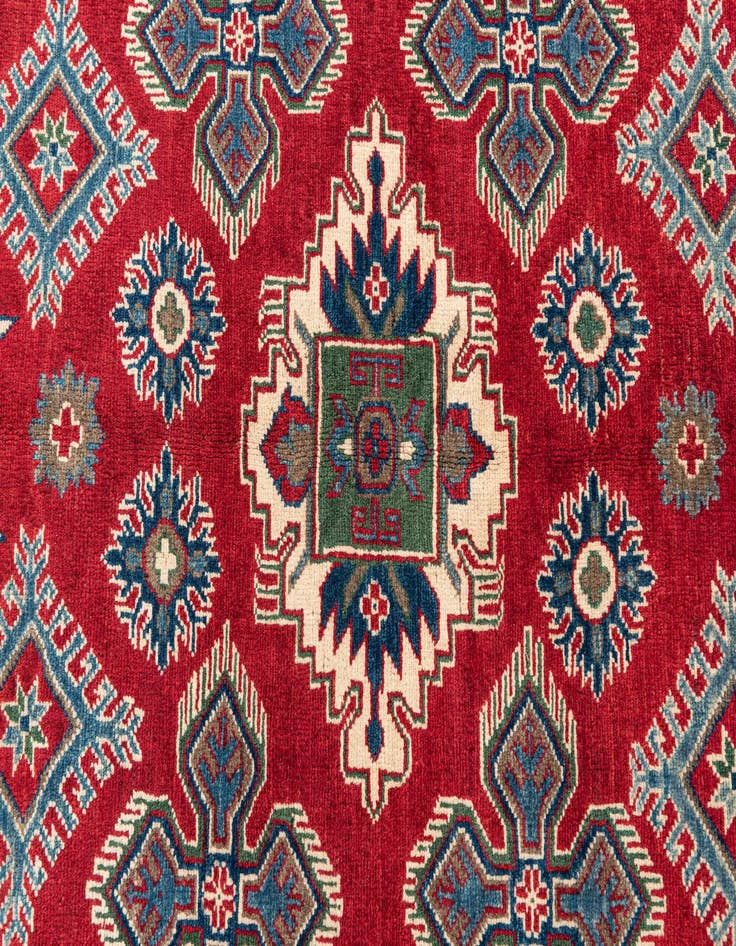 Detail image of 5' 6 x 8' Hand Knotted Kazak Rug