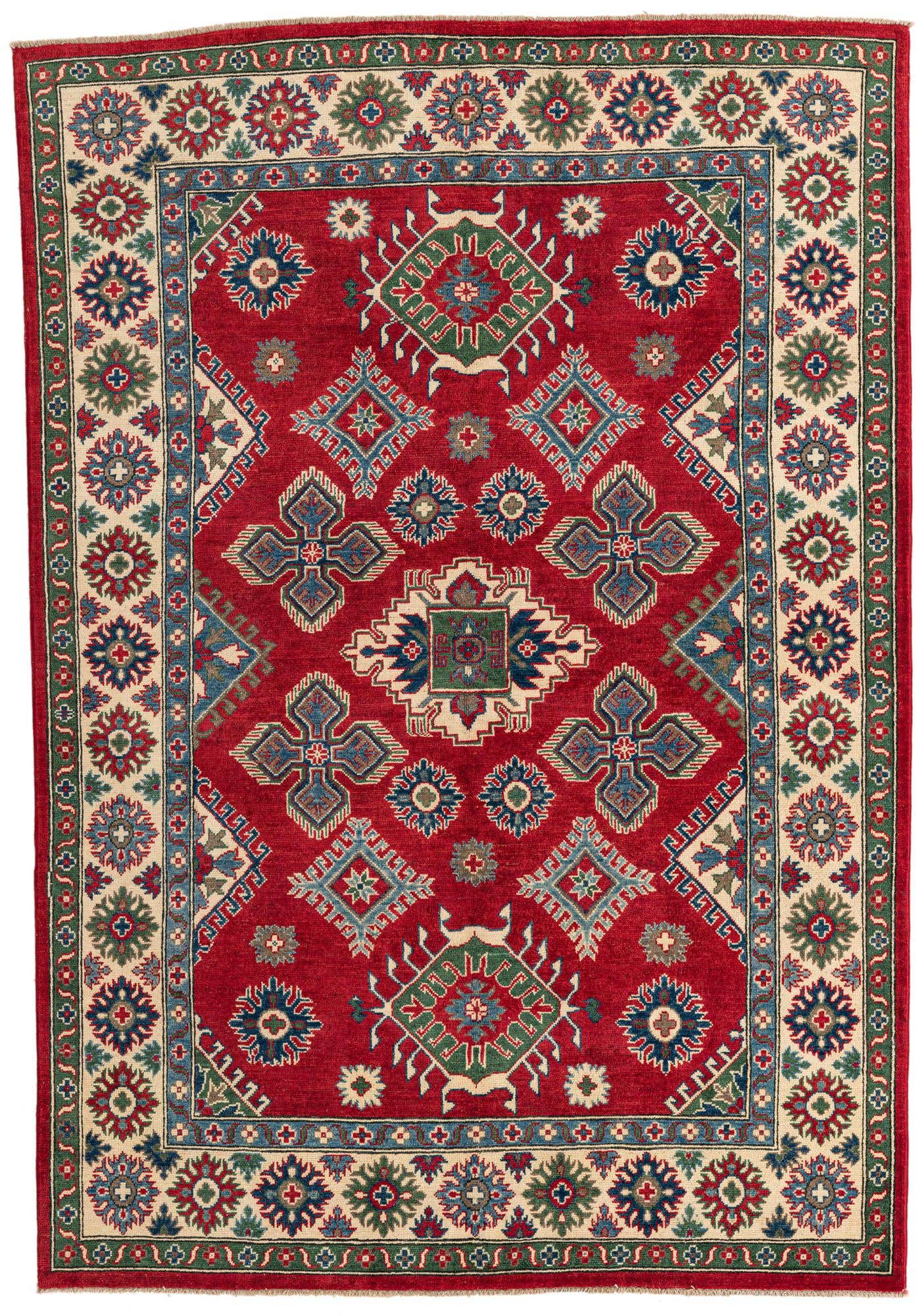 170cm x 245cm Hand Knotted Kazak Rug