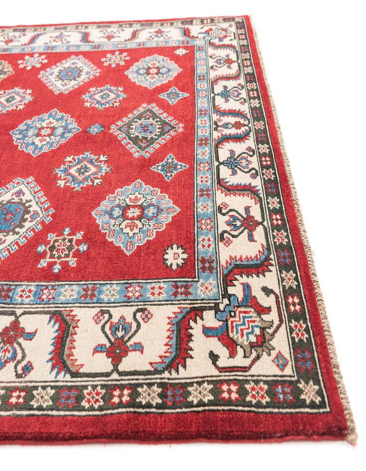 Detail image of 5' 8 x 8'  Hand Knotted Kazak Rug