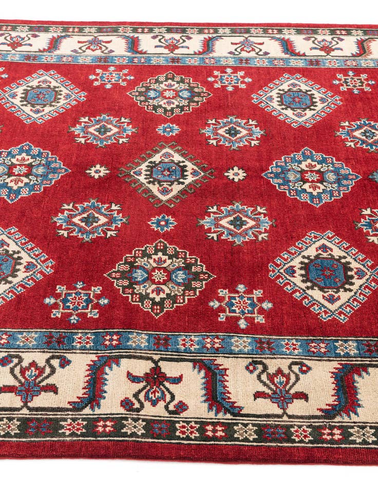 Detail image of 5' 8 x 8'  Hand Knotted Kazak Rug