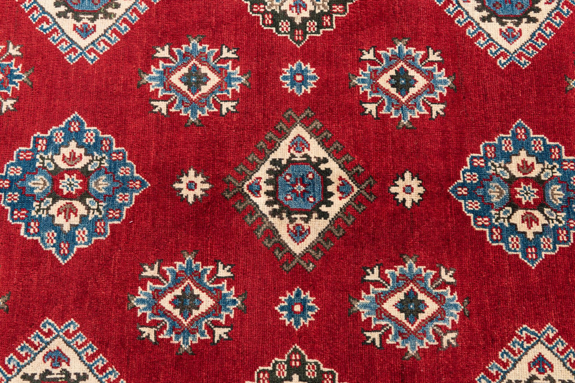 5' 8 x 8' Hand Knotted Kazak Rug