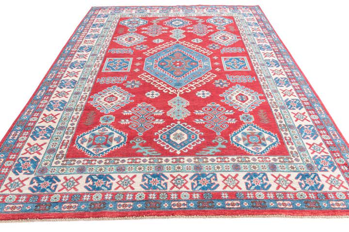 6' 10 x 9' 9 Hand Knotted Kazak Rug