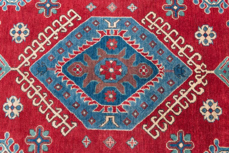 Detail image of 6' 10 x 9' 9 Hand Knotted Kazak Rug