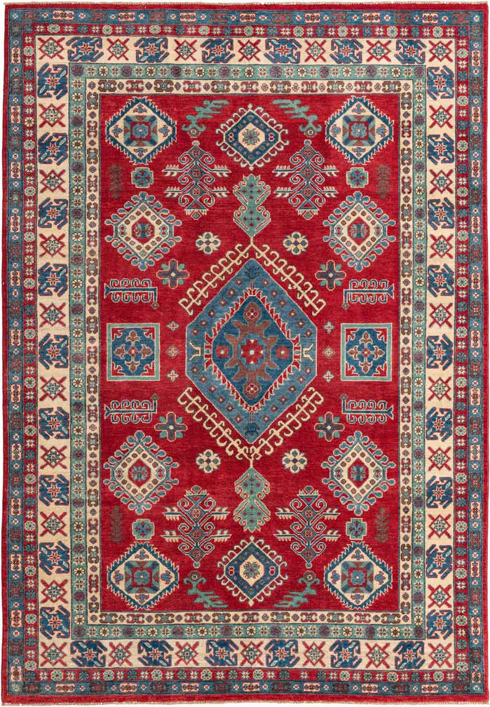 6' 10 x 9' 9 Hand Knotted Kazak Rug