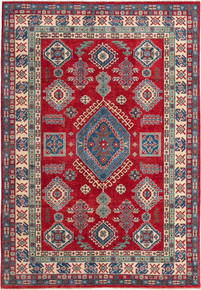 Detail image of 6' 10 x 9' 9 Hand Knotted Kazak Rug