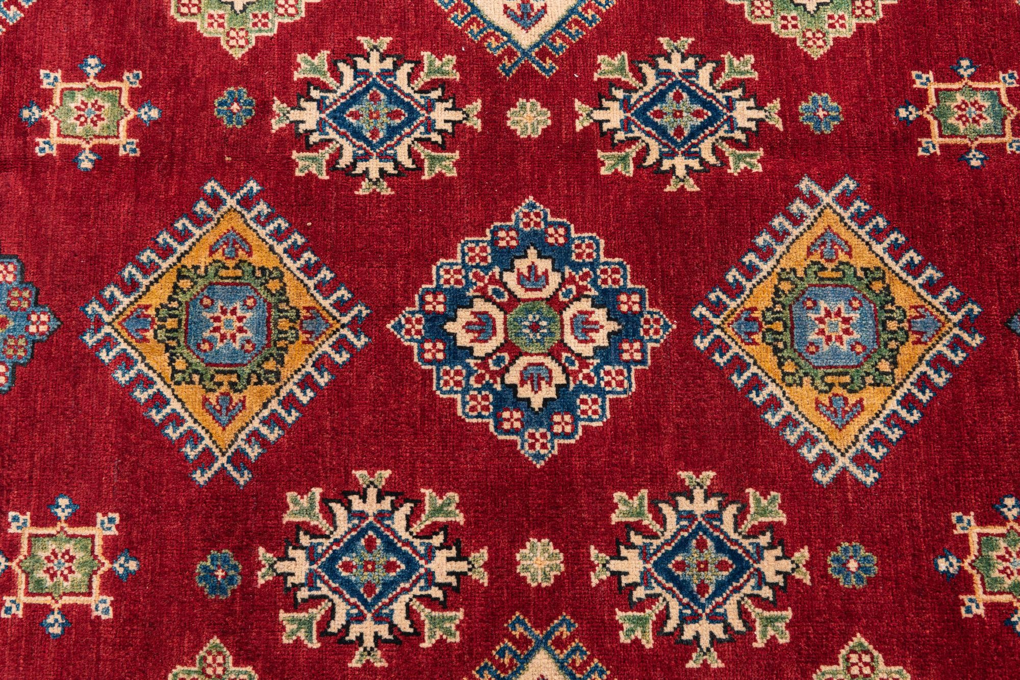 6' 7 x 9' 9 Hand Knotted Kazak Rug