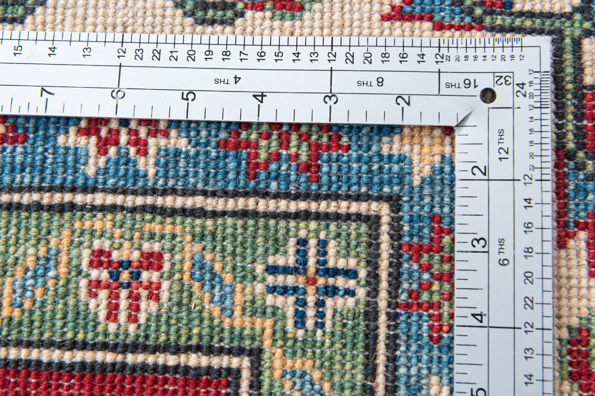 6' 7 x 9' 9 Hand Knotted Kazak Rug