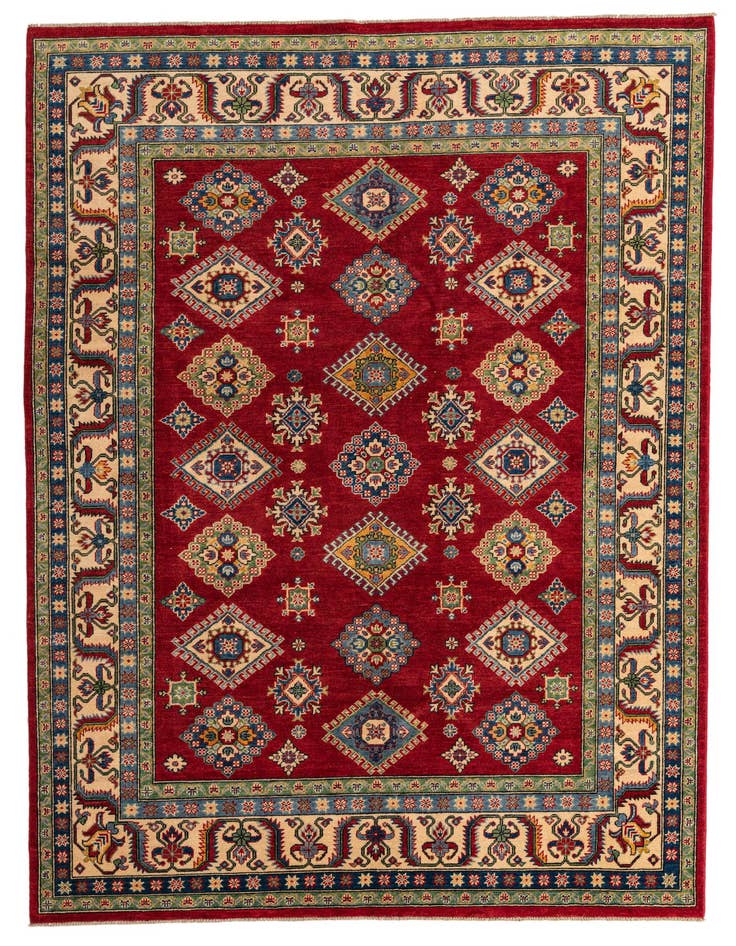 Detail image of 6' 7 x 9' 9 Hand Knotted Kazak Rug