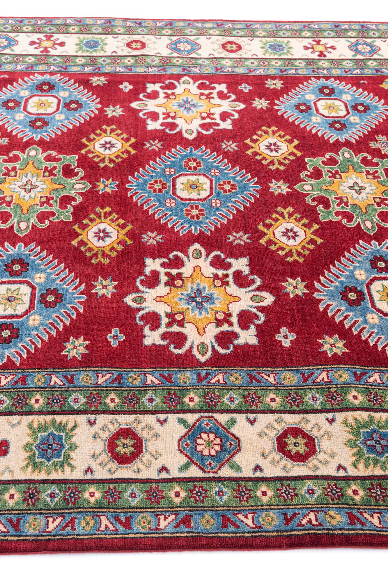 6' 9 x 9' 6 Hand Knotted Kazak Rug