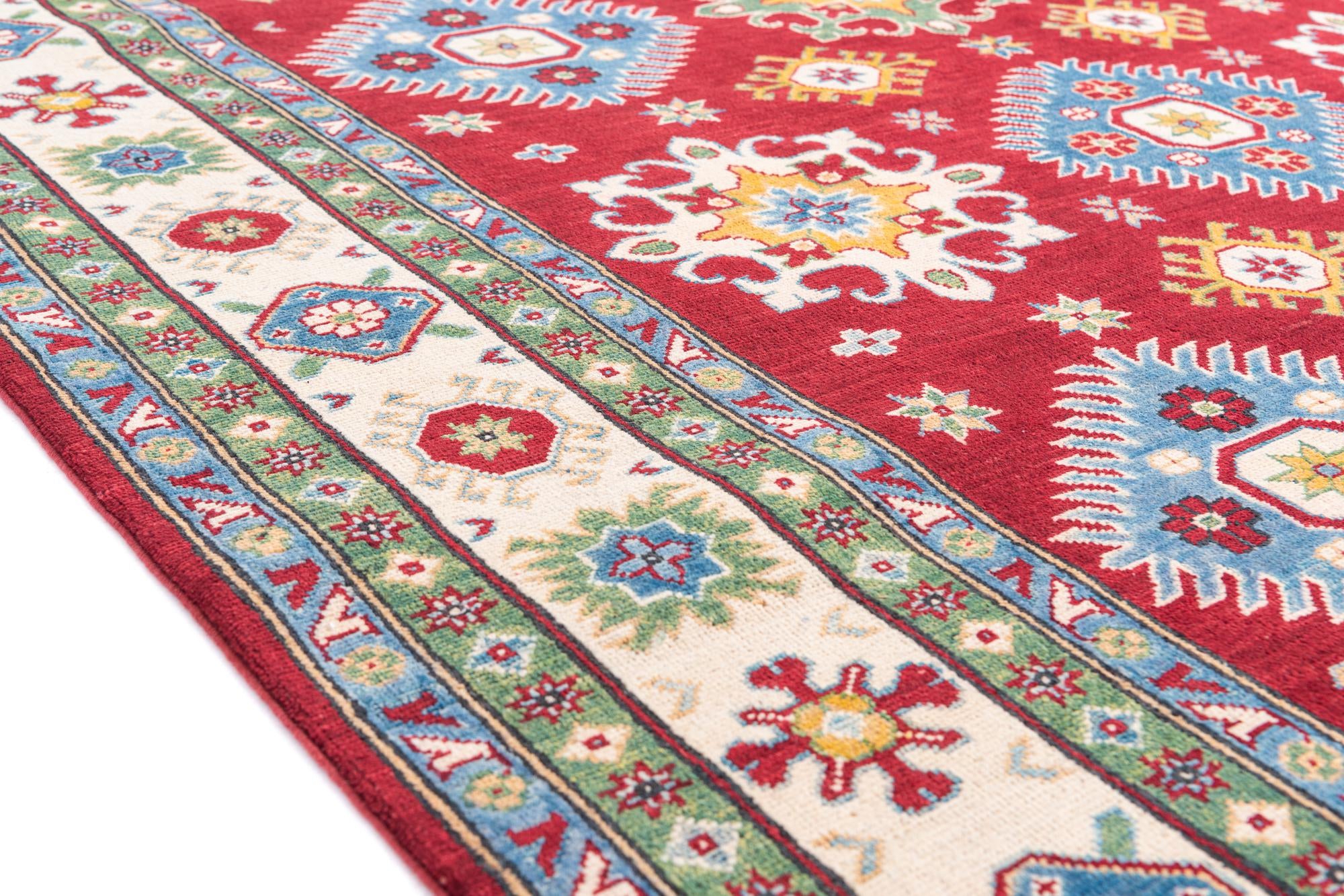 6' 9 x 9' 6 Hand Knotted Kazak Rug
