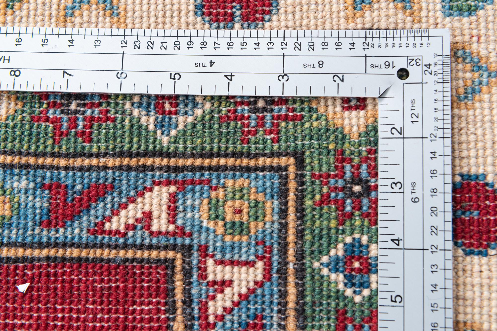 6' 9 x 9' 6 Hand Knotted Kazak Rug