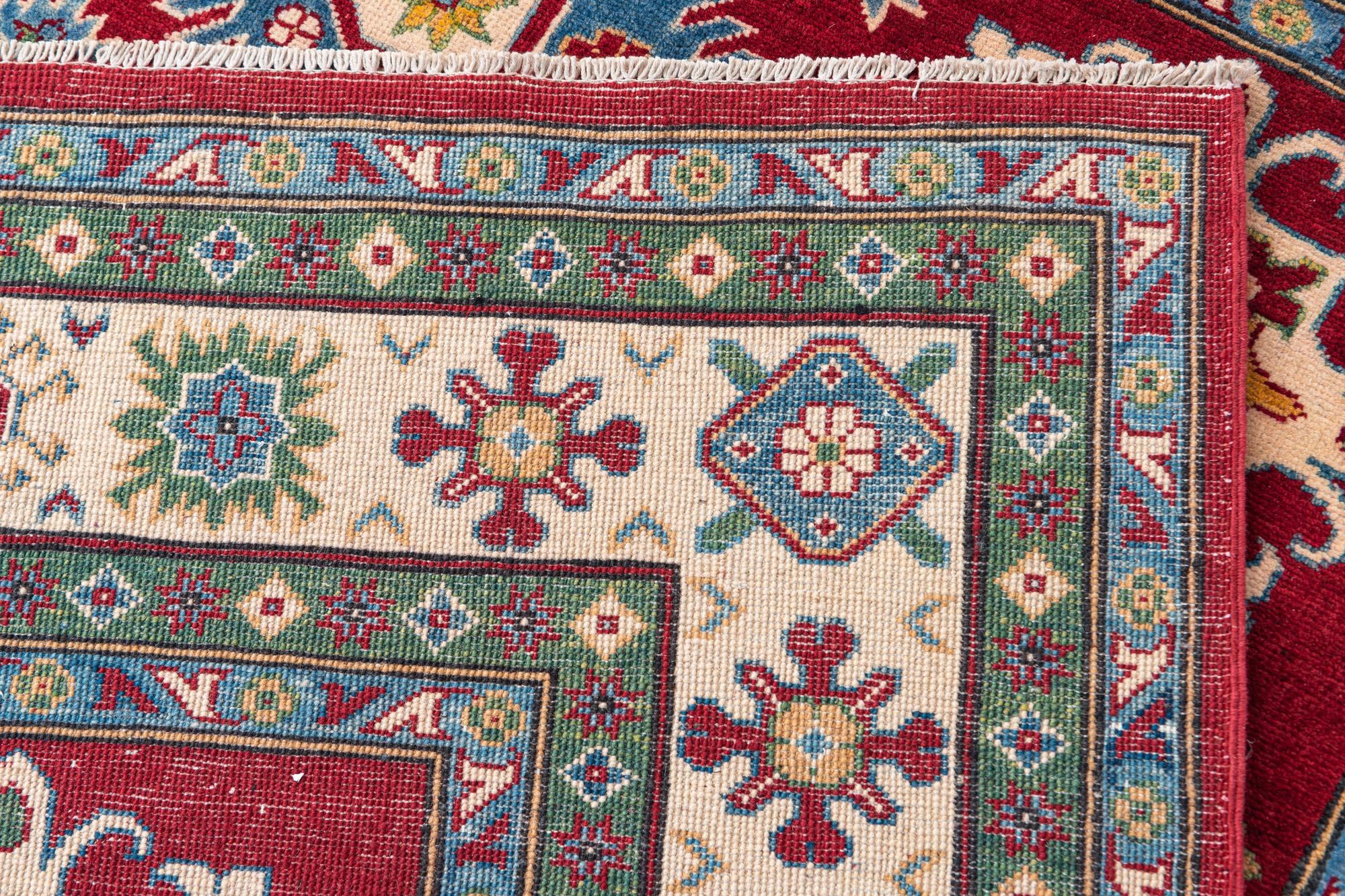 6' 9 x 9' 6 Hand Knotted Kazak Rug