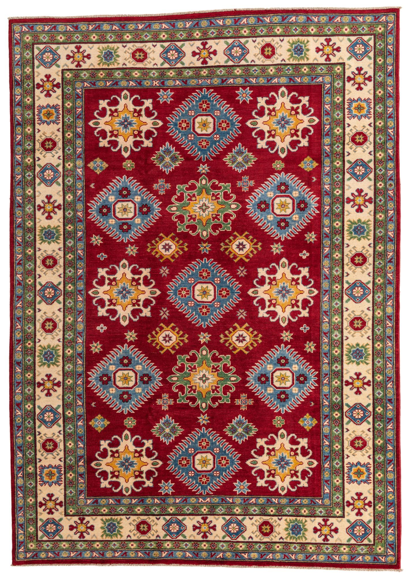 6' 9 x 9' 6 Hand Knotted Kazak Rug