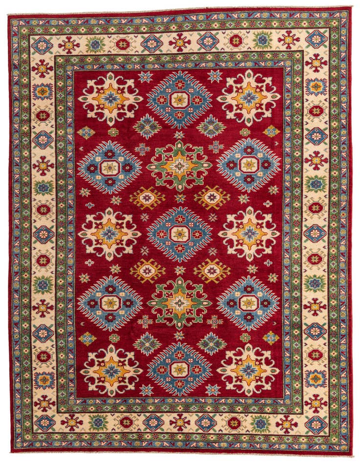 Detail image of 6' 9 x 9' 6 Hand Knotted Kazak Rug