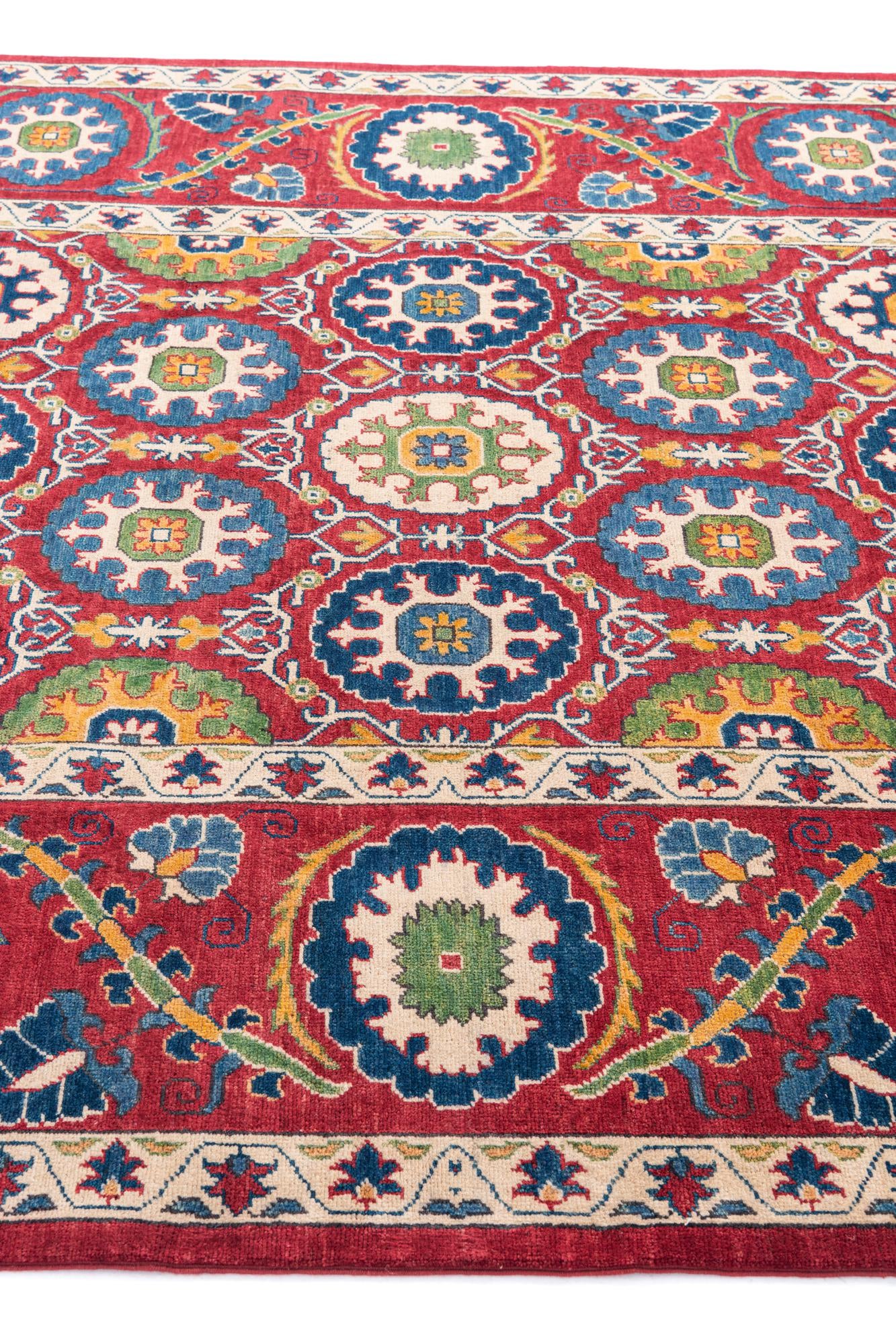 6' 8 x 9' 8 Hand Knotted Kazak Rug